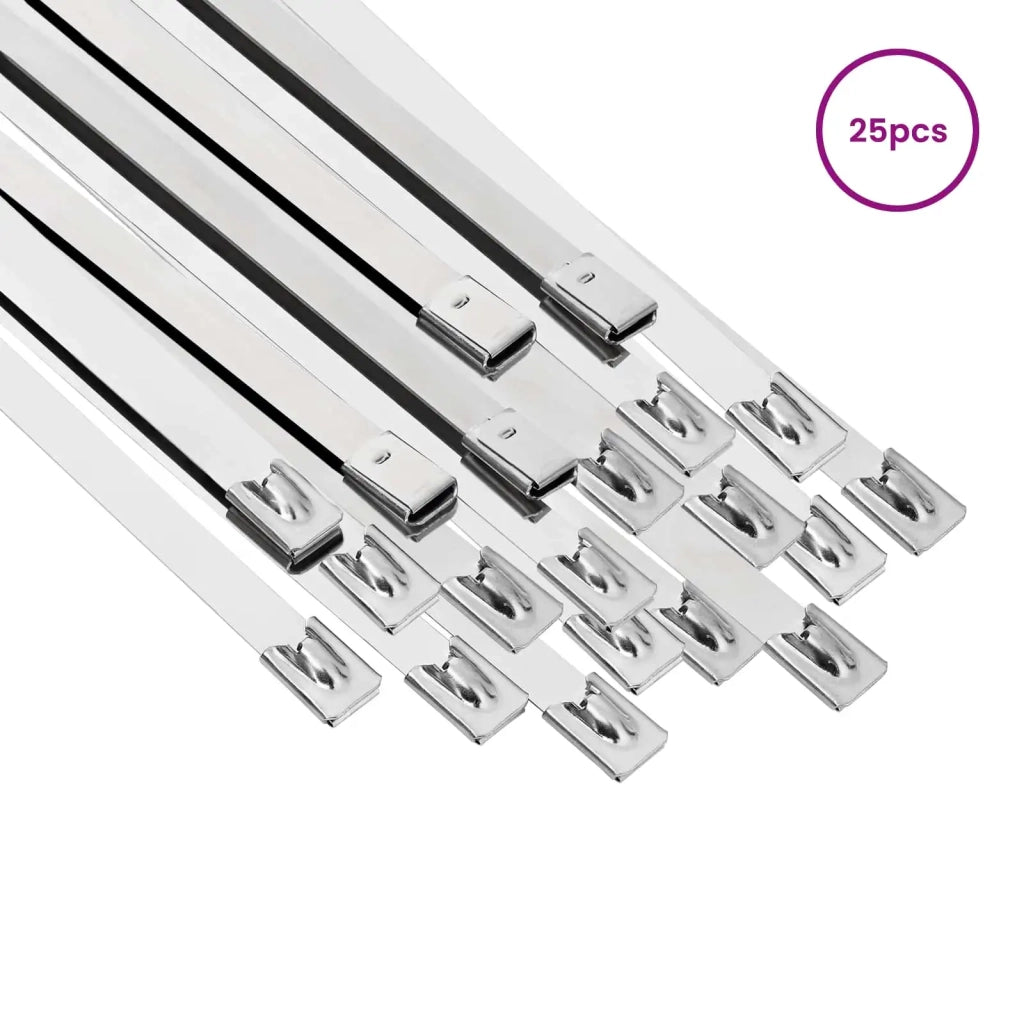 Fascetta per Cavi 25 pz 7,9 x 400 mm Argento 42029385