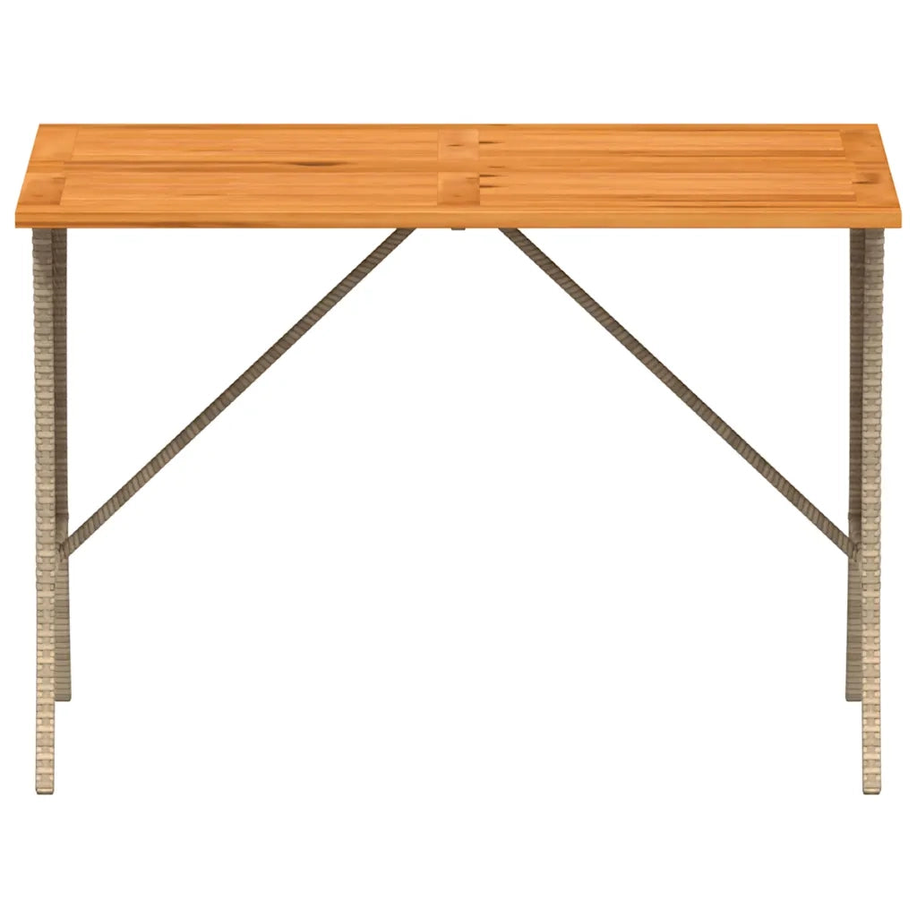 Set da Pranzo da Giardino 3 pz con Cuscini Beige in Polyrattan 4104137