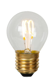 Lampadina LED filamento sferica trasparente E27 3W Lucide
