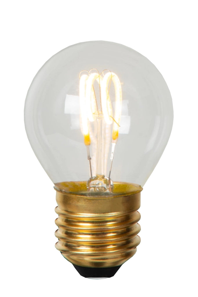 Lampadina LED filamento sferica trasparente E27 3W Lucide
