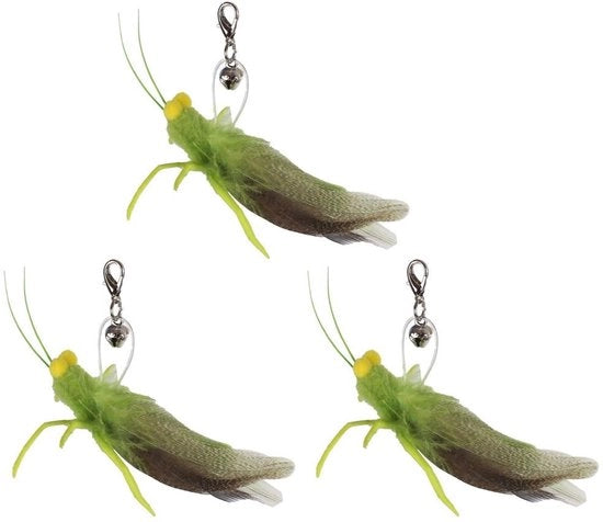 Giocattoli per gatti - 3 pezzi - Campanello metallico - Simulazione ragnatela - Giocattolo interattivo per gatti - Filo in acciaio elastico - Giocattoli per gatti