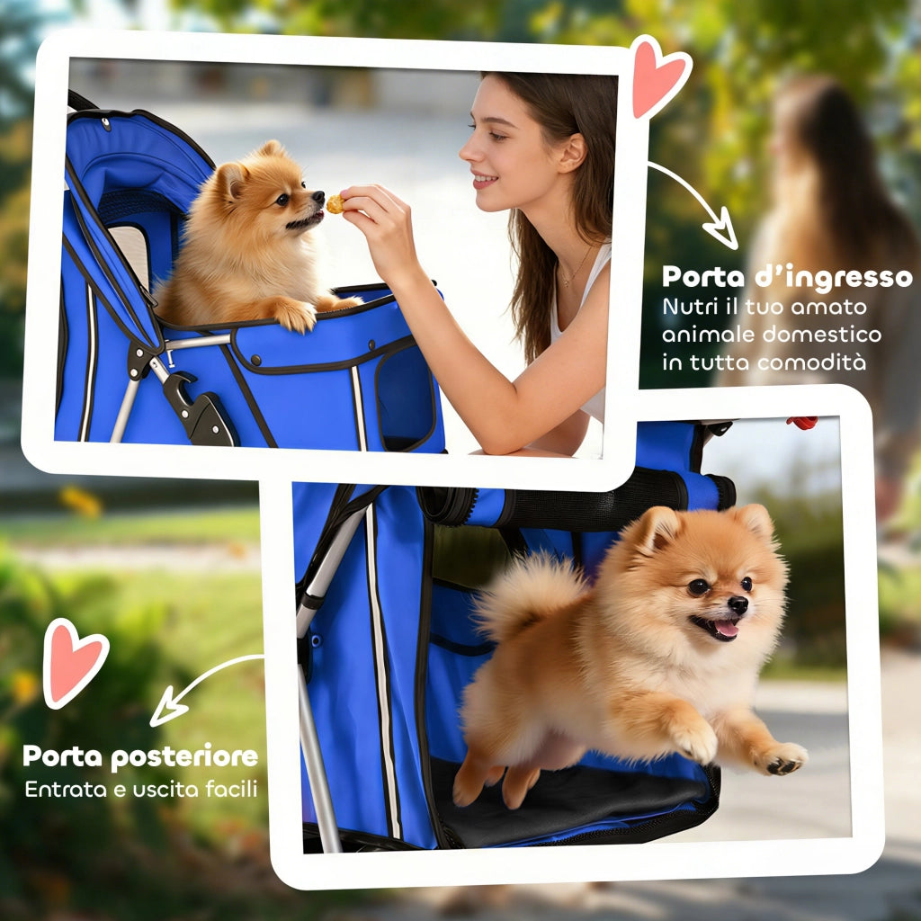 Cuscino per Cane Pieghevole ¨C Minimal ¨C Blu