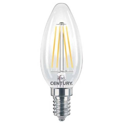 LAMPADA WIRE LED OLIVA INCANTO CENTURY - CALDA VOLT 230 WATT 6 LUMEN 806 E14- 5 pezzi
