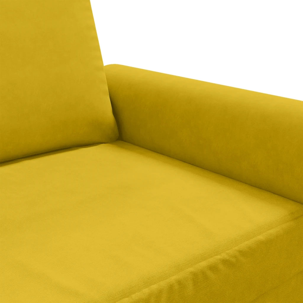 Divano a 2 Posti-Sofa 2 Posti giallo 120 cm in Velluto 363379