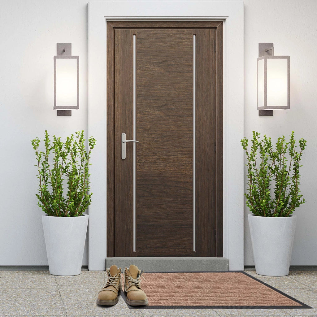 Zerbino d'ingresso KADAX per esterni e interni in gomma, 75x45 cm