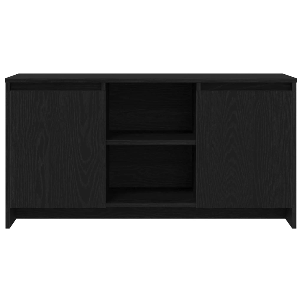 Mobile TV Rovere Nero 102 x 37,5 x 52,5 cm Legno multistrato 862707