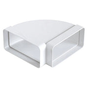 CURVA ORIZZONTALE FF IN ABS PER TUBO RETTANGOLARE- mm 220x90- FIRST- pezzi 1