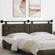 Testiera sospesa Con luce LED Grigio Similpelle 3424506