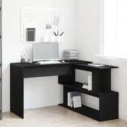 Scrivania Rovere Nero 200 x 50 x 76 cm Legno multistrato 862465