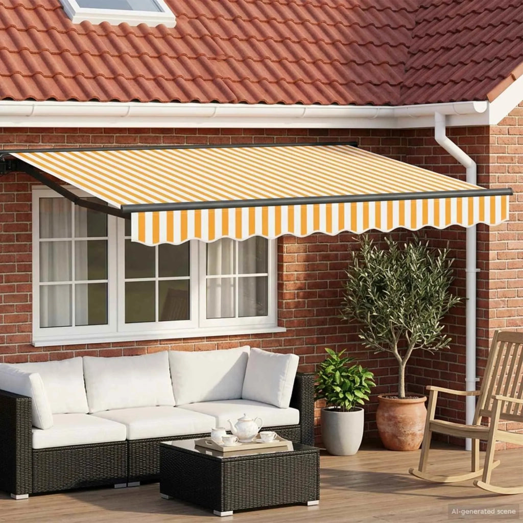 Cornice per Tenda Manuale con LED 3,5 x 2,5 m 3420821