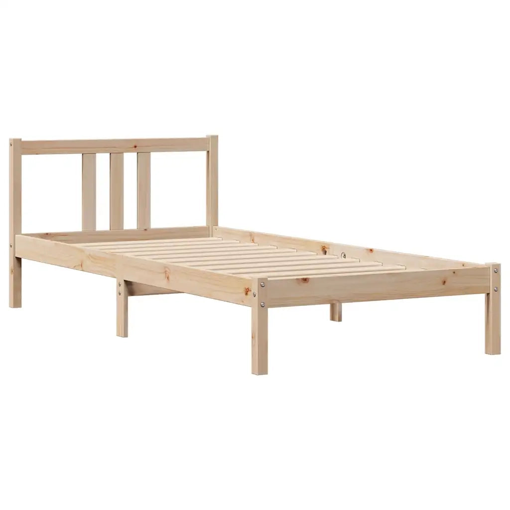 Letto singolo | Letto per adulti | Letto senza Materasso 90x190 cm in Legno Massello di Pino