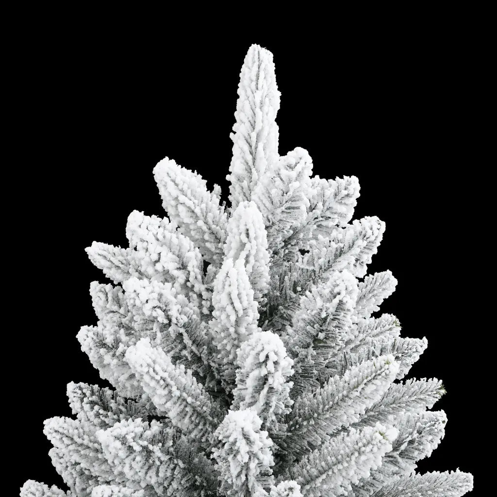Albero di Natale Artificiale-Albero Natalizio con Neve Floccata 150 cm PVC e PE