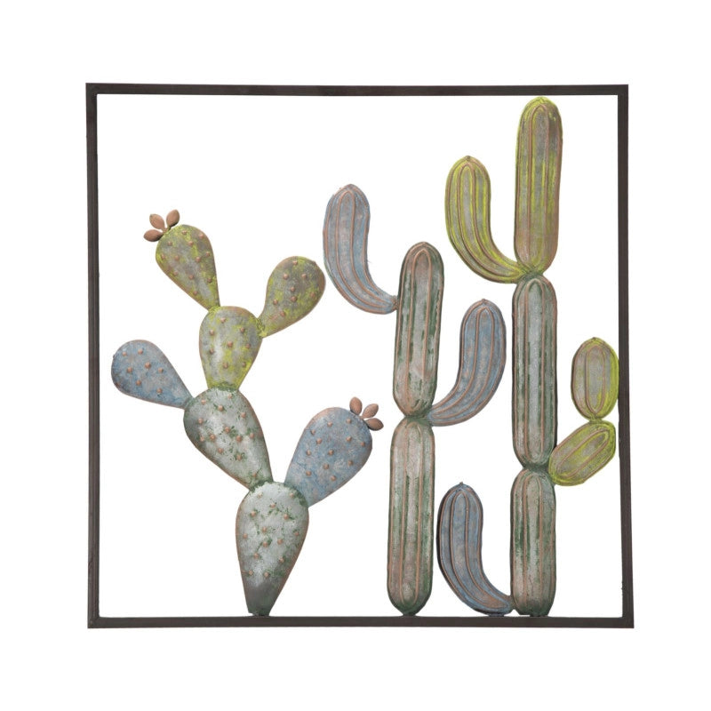 Pannelo In Ferro Cactus-frame -c- cm 50x1,3x50