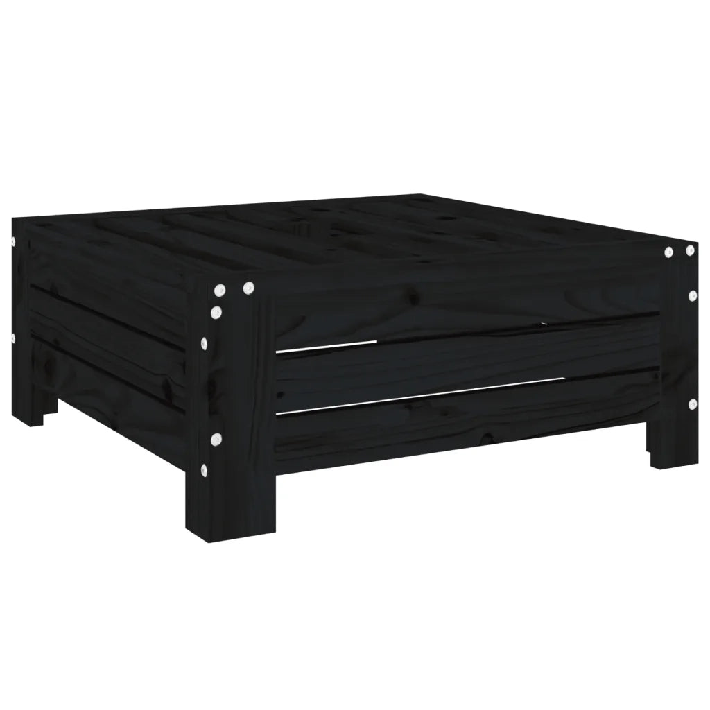 Copertura per Base Ombrellone Nera in Legno Massello di Pino CFW7580636