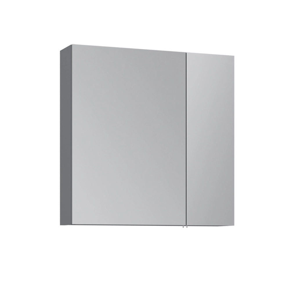 Mobile da bagno con specchio "Nuvola 60 v2" - 66 x 16 x 60 cm - Grigio