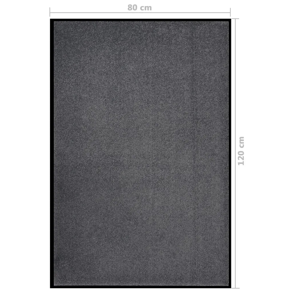 Zerbino | Tappetino Antracite 80x120 cm