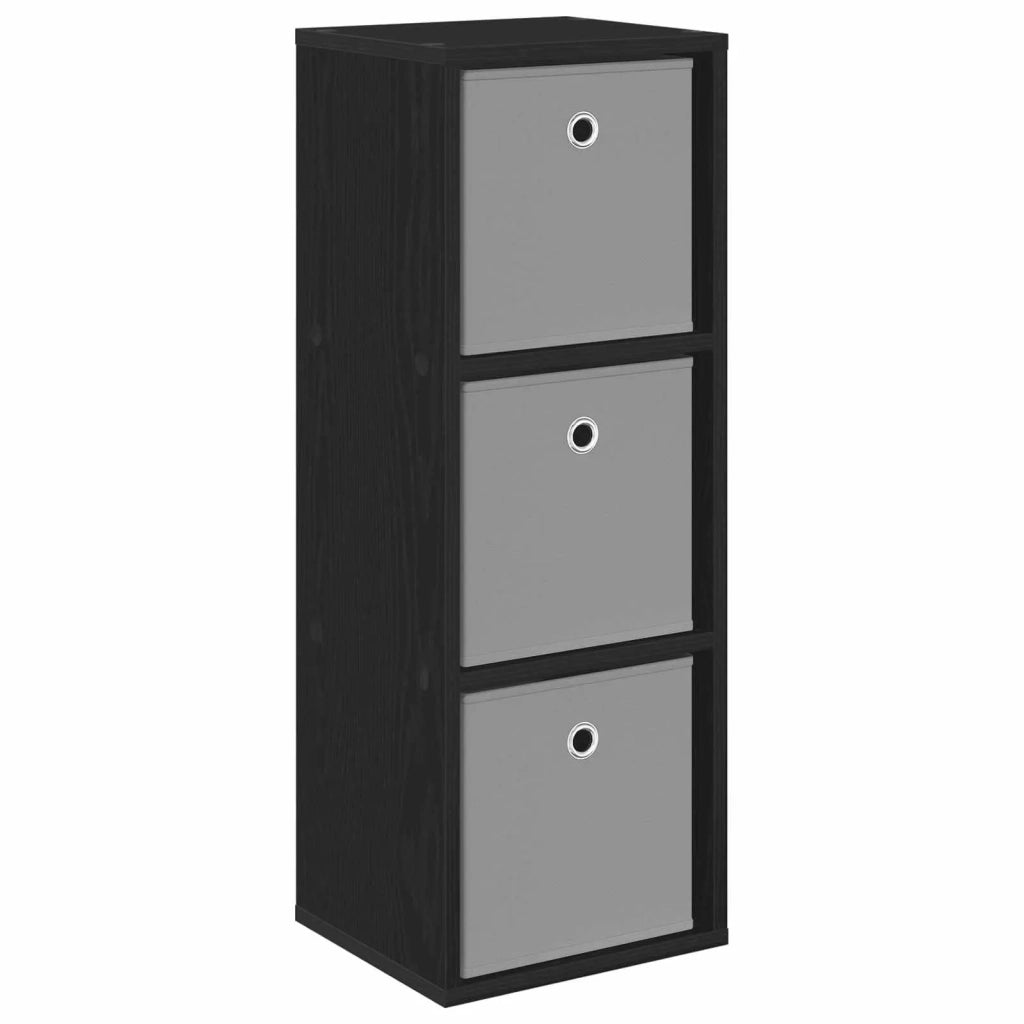 Credenza con cassetto Rovere Nero 30,5 x 27 x 84,5 cm 8000557