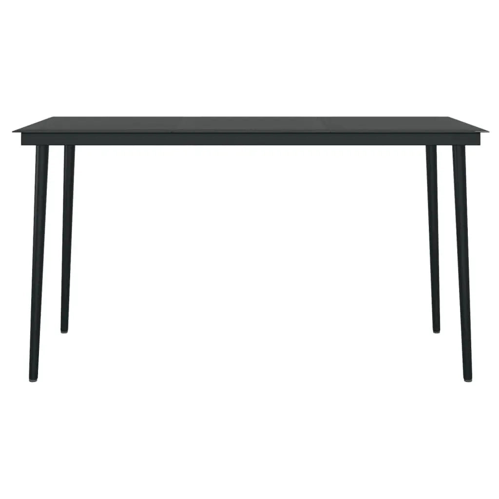 Set da Pranzo da Giardino 5 pz Nero 3099277