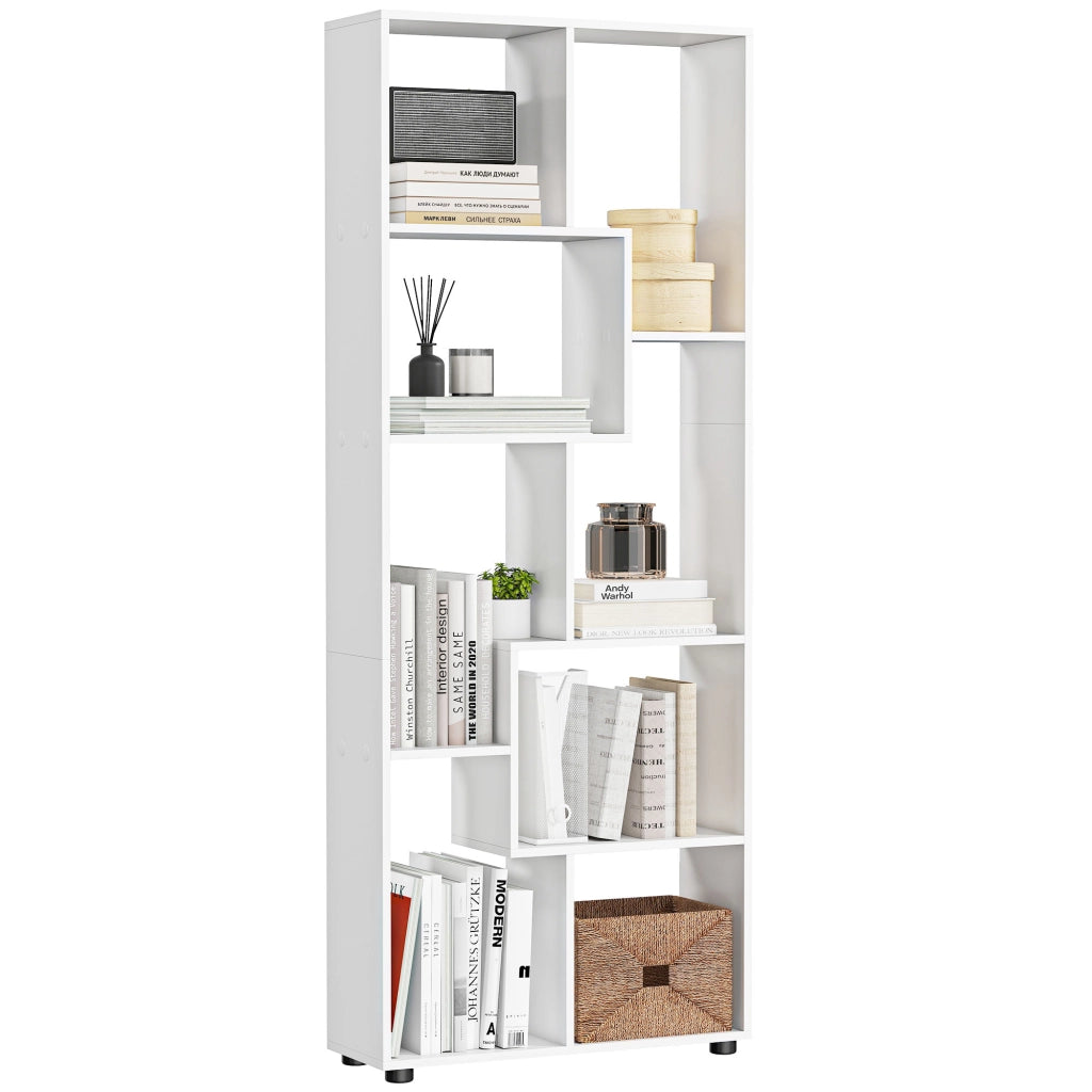 Libreria Design Moderno ¨C Minimal ¨C Bianco 70x24x178 cm