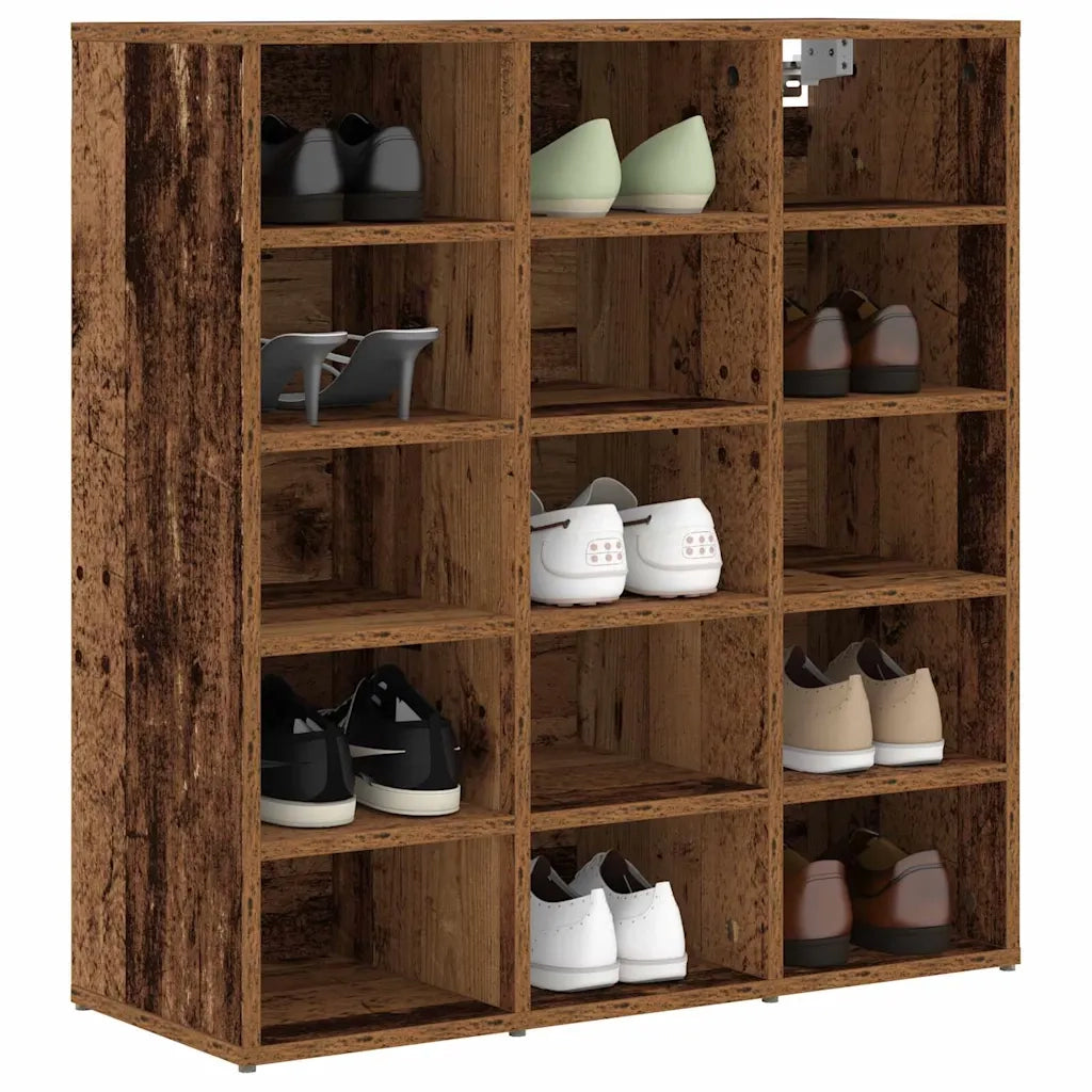 Mobile per scarpe-Scarpiera Legno vecchio 77,5 x 30 x 83,5 cm