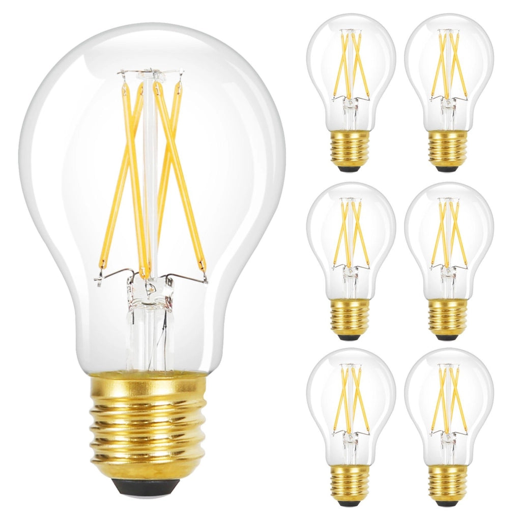 ZMH Bombilla LED A60 Bombilla Edison Vintage 2700K Dormitorio