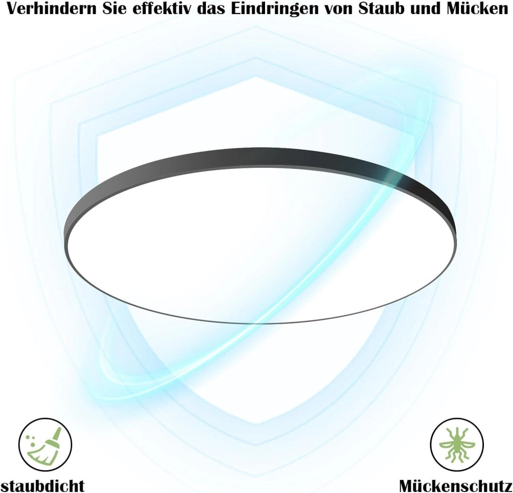 ZMH Lampada da soffitto LED IP44 telecomando design per cucina corridoio