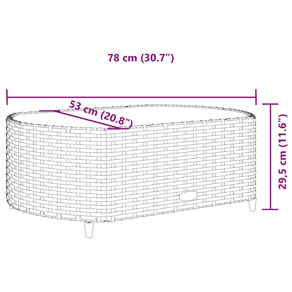 Set Divano da Giardino 5 pz con Cuscini Marrone in Polyrattan 3308441