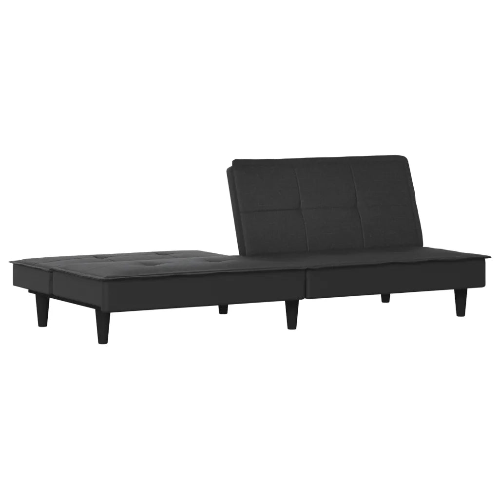 Divano Letto Nero in Tessuto 351915