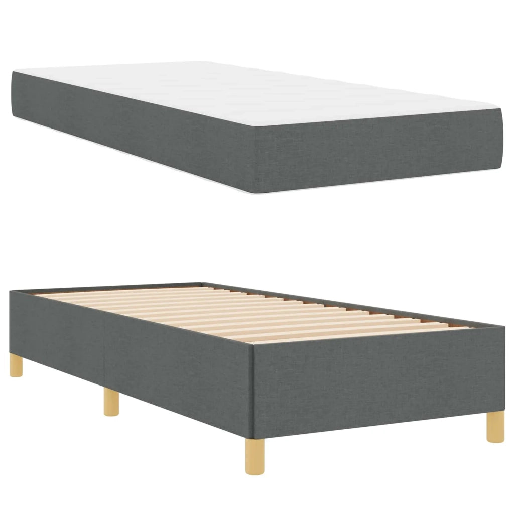 Struttura del letto Grigio scuro 80 x 200 cm Tessuto 3398893