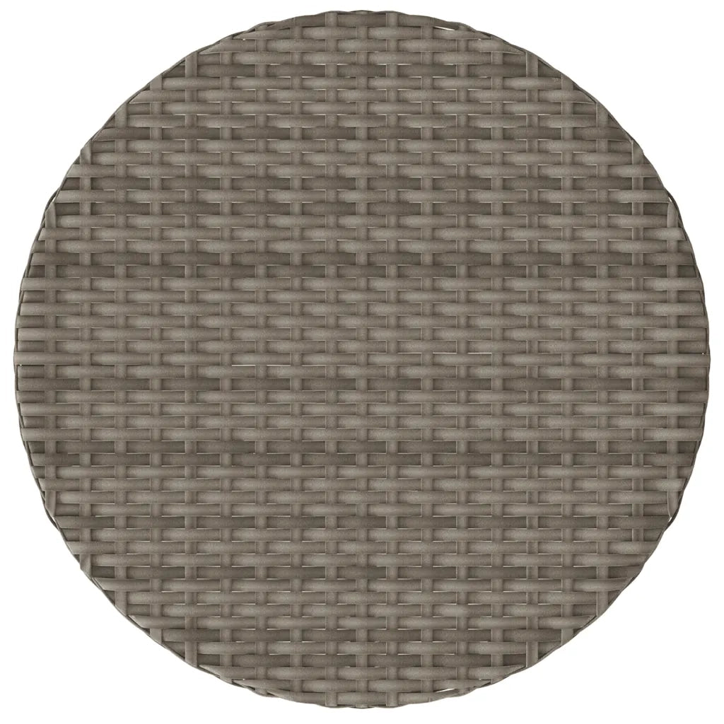 Set da Bistrò 3 pz con Cuscini Grigio in Polyrattan 365203