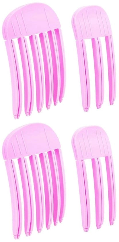 Clips per Capelli in Volume - 4 Pezzi - Clips per Capelli Donne - Capelli Ricci - Facili da Usare - Blu