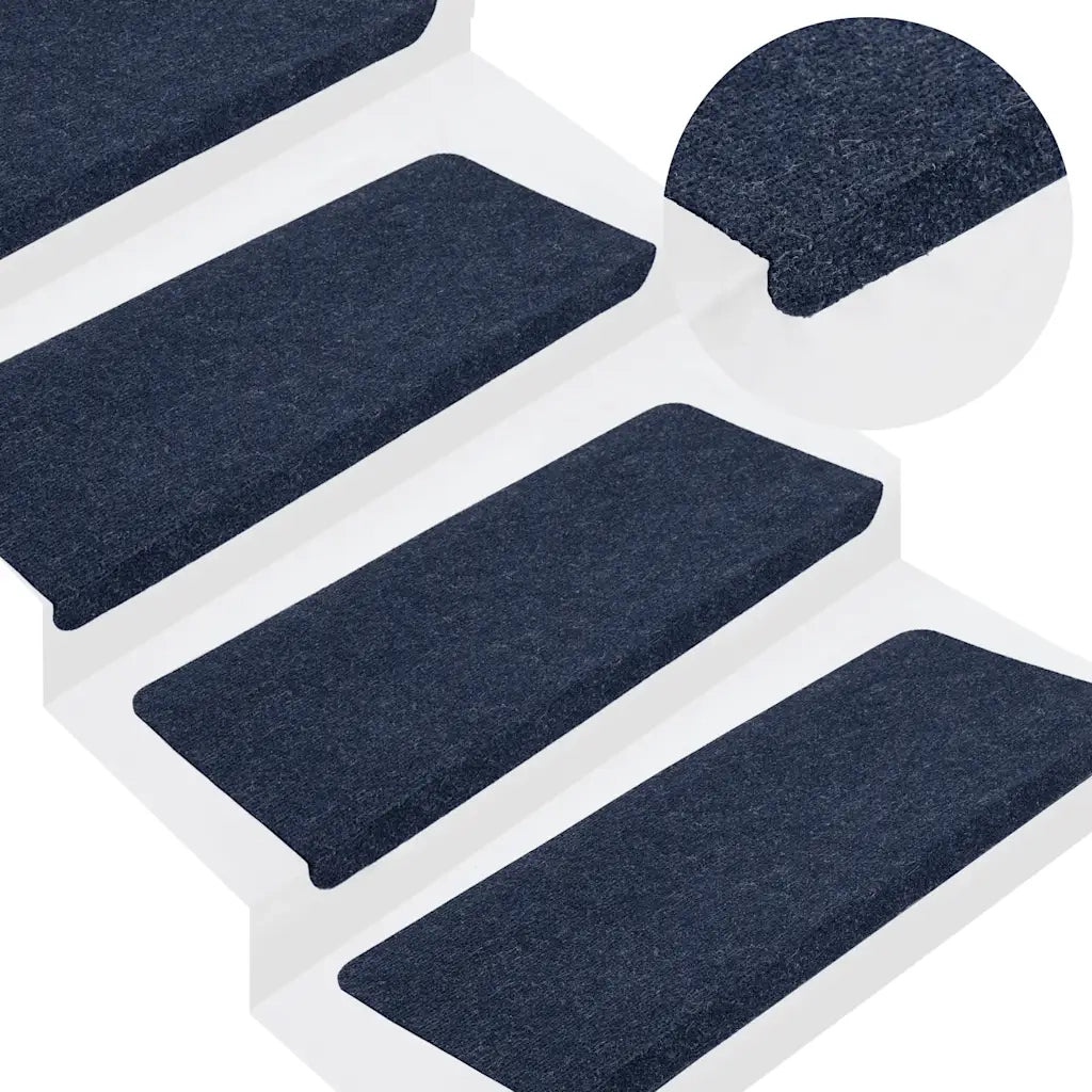 Tappetini Autoadesivi per Scale 30 pz Blu 65x24,5x3,5 cm 3365919