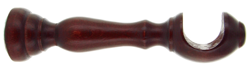 SUPPORTO LEGNO PER BASTONE CILIEGIO 25 CM 2 PZ- 1,0 coppie