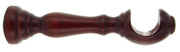 SUPPORTO LEGNO PER BASTONE CILIEGIO 25 CM 2 PZ- 1,0 coppie