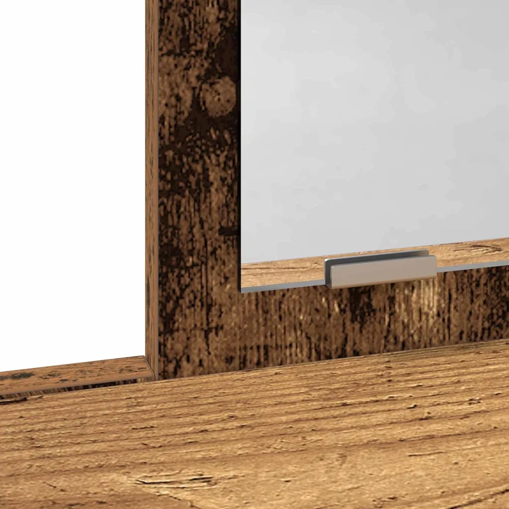 Toeletta | Tavolo da Trucco con cassetto Legno vecchio 100 x 41 x 140 cm