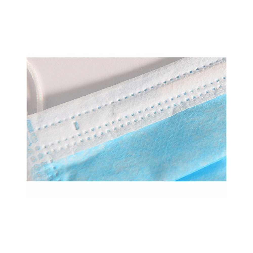 Trade Shop - 50 Pz Mascherine Monouso Mascherina In Tnt Monouso A 3 Veli Professionale -