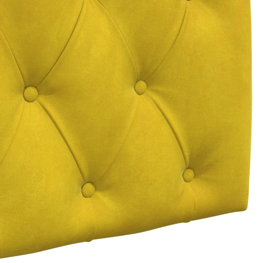 Testiera sospesa Con luce LED Giallo Velluto 3424616