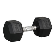 Manubrio Esagonale 12.5 kg ¨C Xylo ¨C Impugnatura Zigrinata Antiscivolo Nero