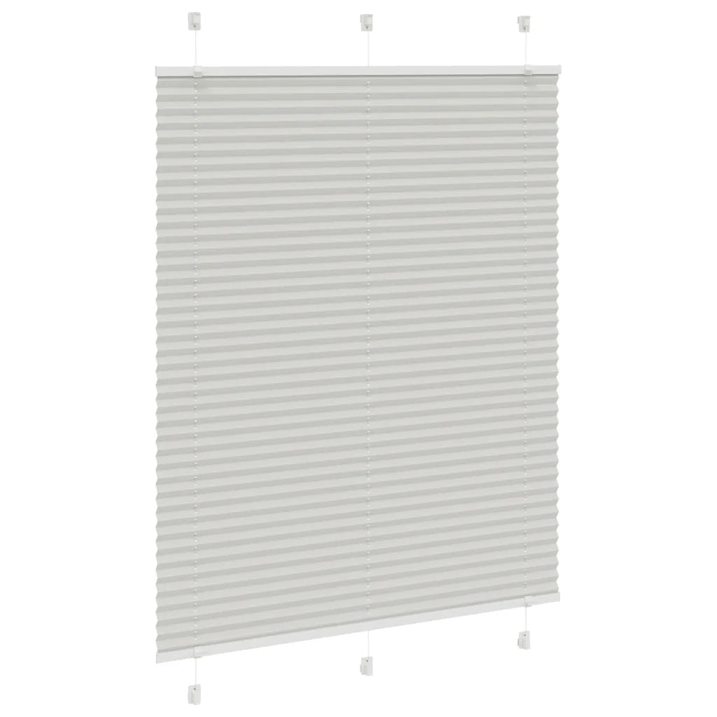 Tenda Plissettata Grigio Chiaro 105x100 cm Larghezza Tessuto 4015331