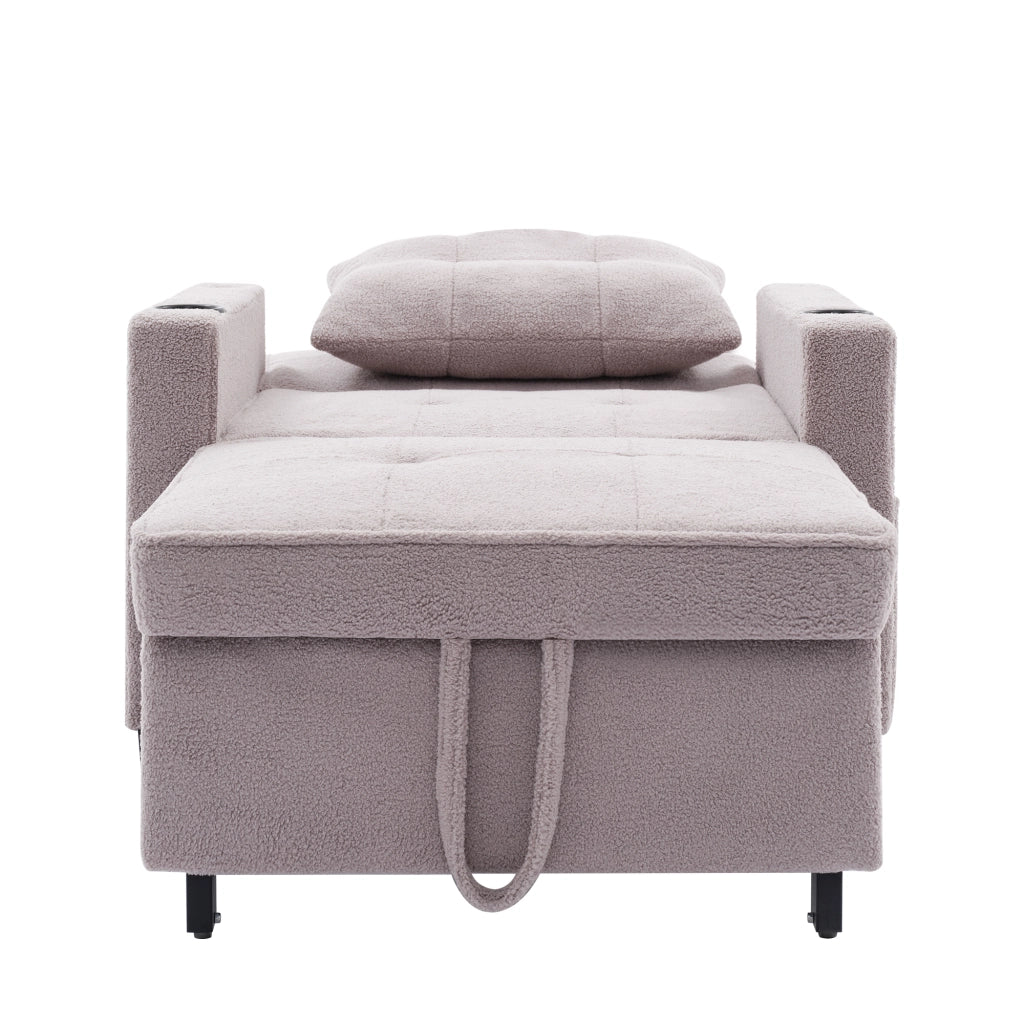 Divano letto estraibile 3 in 1 - Zephmum- Con porta bicchieri e USB