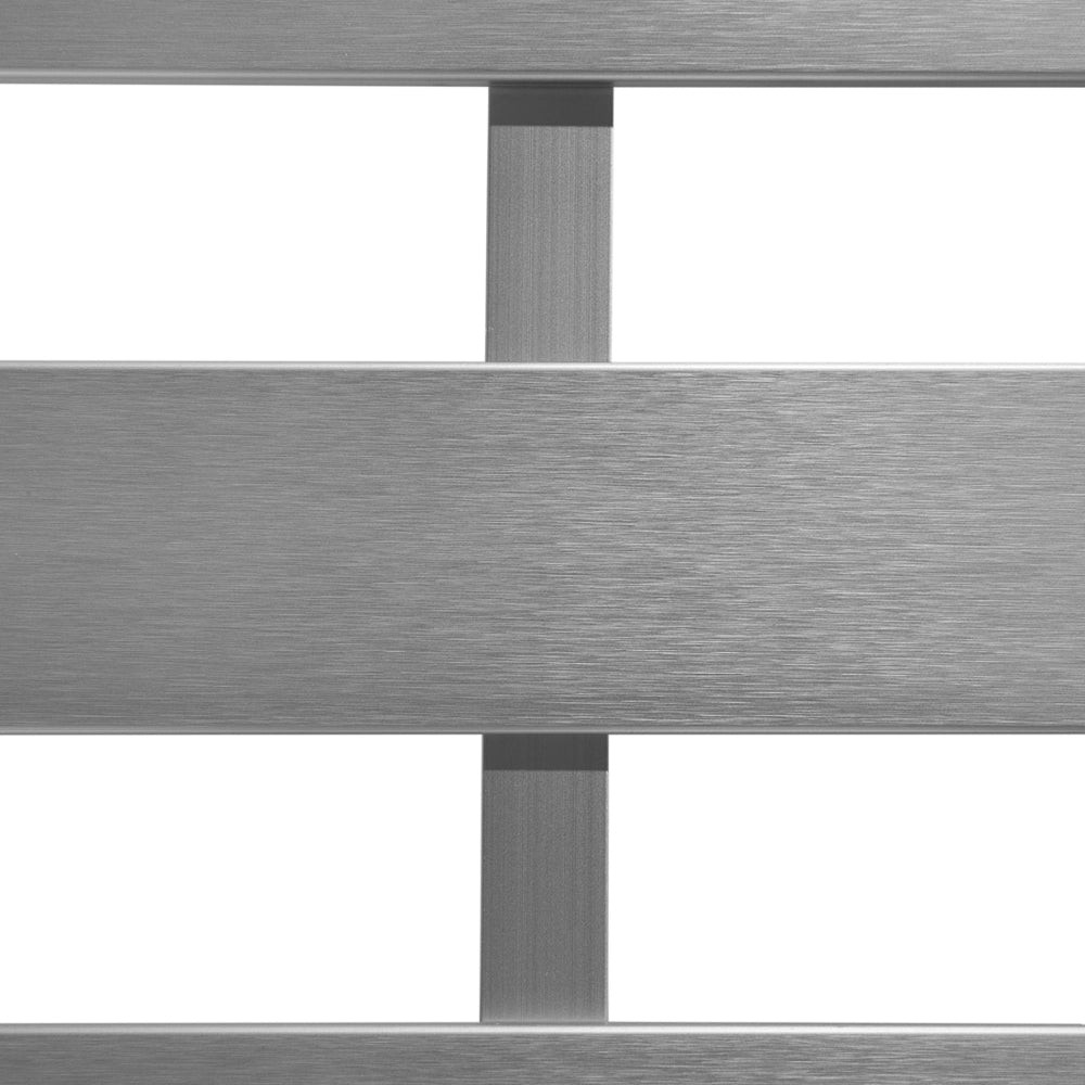 Divano da giardino con struttura in alluminio anodizzato grigio chiaro da esterno a 2 posti con cuscini