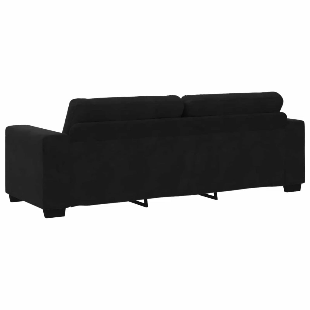 Set di divani 3 pcs Nero 221 x 80 x 80 cm Velluto 3324644