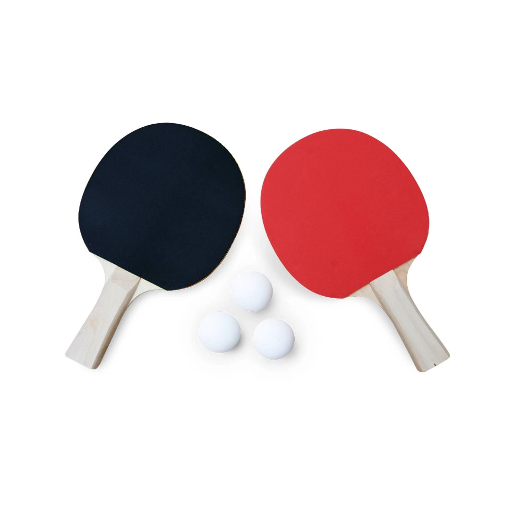 Tavolo da ping pong pieghevole da interno con 4 racchette e 6 palline,