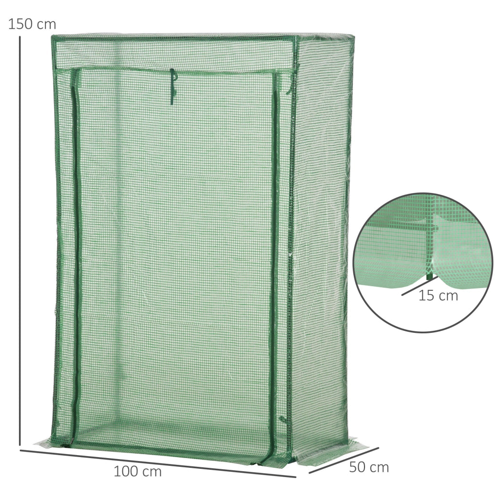 Serra da giardino ¨C zephmum ¨C verde 100x50x150 cm