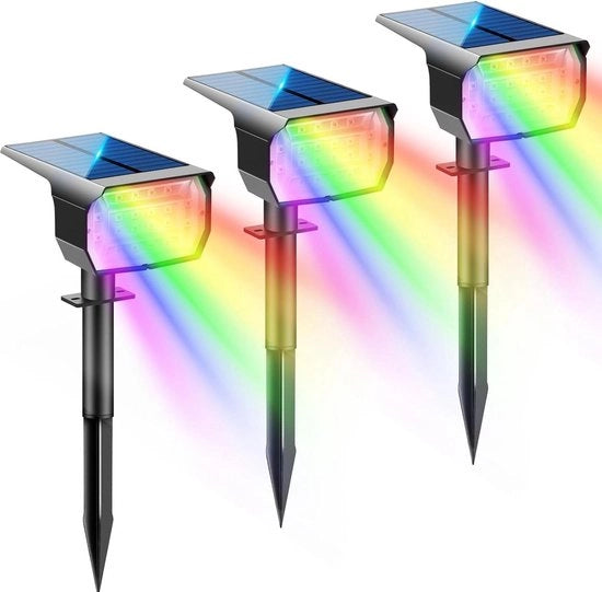 Faro di giardino RGB colorato - 3 pezzi - IP67 impermeabile