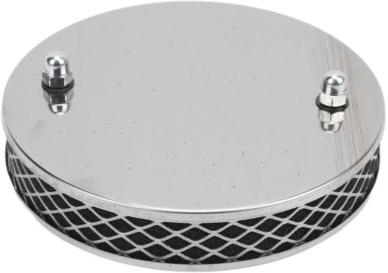 Filtro d'aria ad alta capacità - Filtro pancake - Elevata prestazione - Cromo - Sostituzione carburatore - Migliorata circolazione d'aria - Adatto per SU HS2