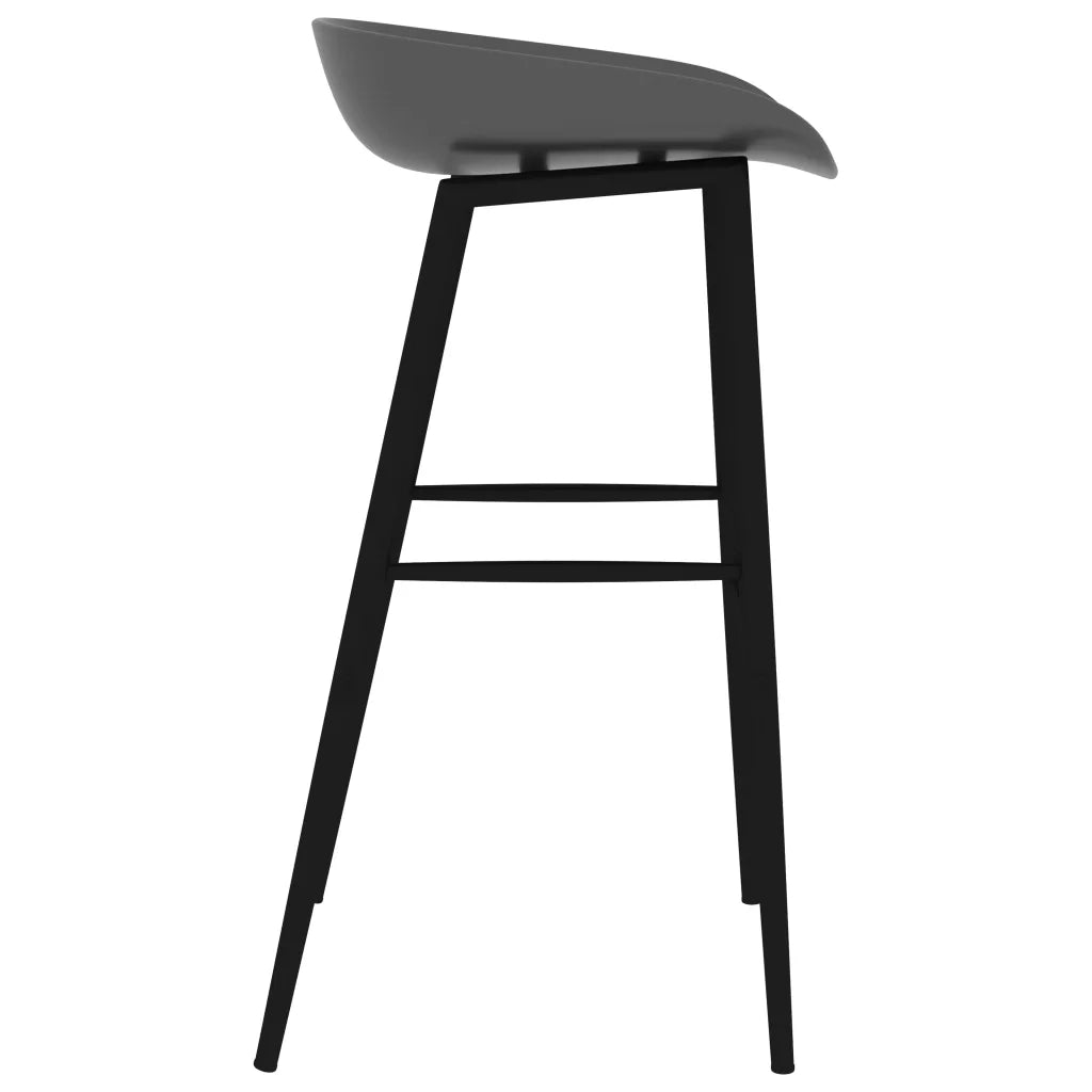 Set da Bar 5 pz Nero e Grigio 3057383