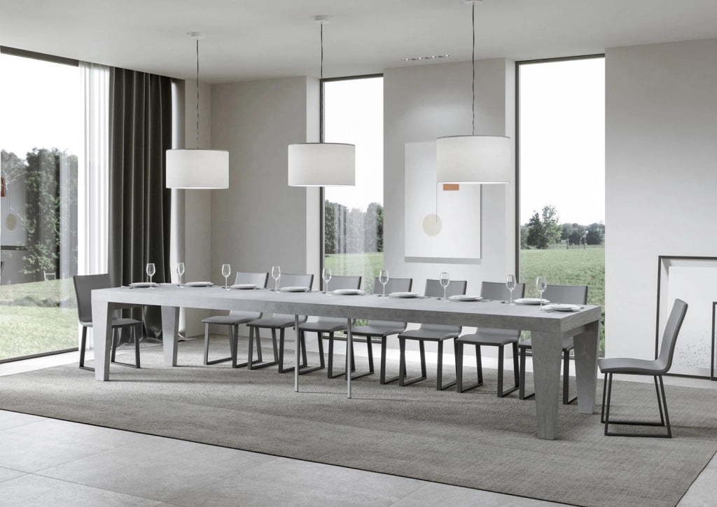 Tavolo allungabile 90x200/460 cm Pimbo Premium cemento