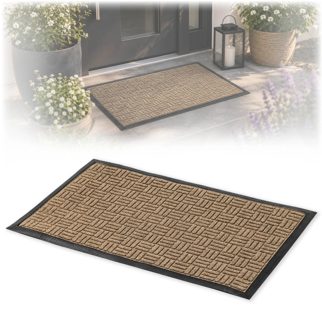 Zerbino d'ingresso KADAX per esterni e interni in gomma, 75x45 cm