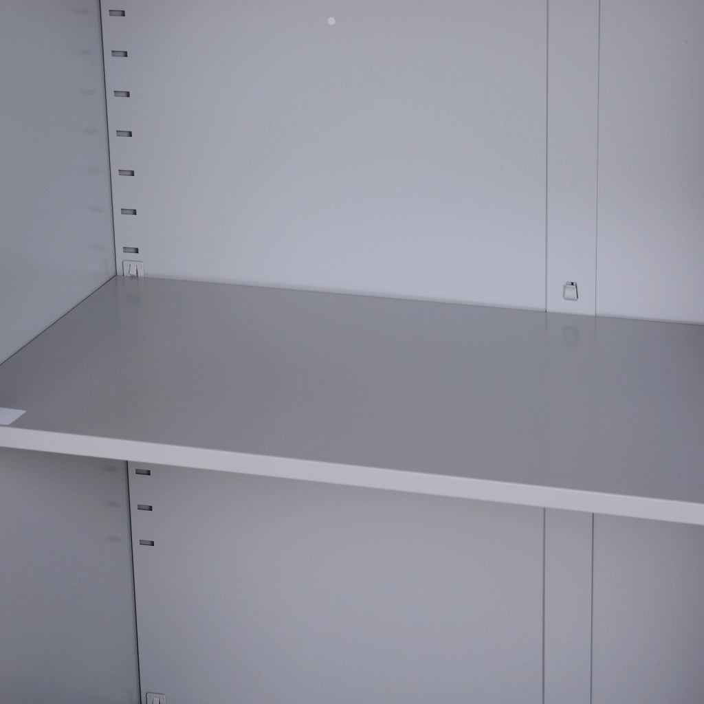 Armadio metallico con ante e cassetti ¨C zephmum ¨C 80x40x92,5 cm grigio